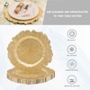 MAONAME 13" Gold Charger Plates Set of 10, Round Reef