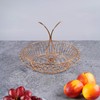 ALLCENER Fruit Bowl for Kitchen Counter, Fruit Basket with Leaf-shaped