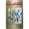 Zero Friction Unisex MAXX 3-Prong 2-3/4 Golf Tees, White/Blue (24