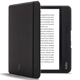 FOREFRONT CASES Case for Kobo Forma - Magnetic Protective Case Cover for Kobo Forma 2018 - Shell Design - Auto Sleep Wake Function - Thin Lightweight - Black