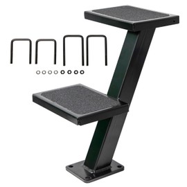 Extreme Max 3006.6827 Galvanized Trailer Tongue Step - Double, Black