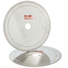 8" inch Diamond Lapidary Saws Blade Thin Rim .022" Trim Gem Saw Cutting Tools for Stone Rock Pack of 2Pcs