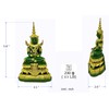 BUDDHO Emerald Buddha Statue 6" H. Knee to Knee 2