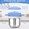 Stainless Steel Snack Cups for Toddlers Spill-Proof (2-Pack) Baby Food