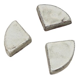 Teramico Saucer Feet for Flower Pots/Planters Blue Anthracite White Stoneware Glazed Completely Frost-Proof (Set of 3, Grey/White)