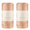2 Pack of Sensy Premium 2mm 251 Yards Polyester Rope