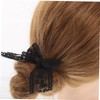 Ipetboom Lace Bow Hair Band Stylish Bow Hair Tie Fabric
