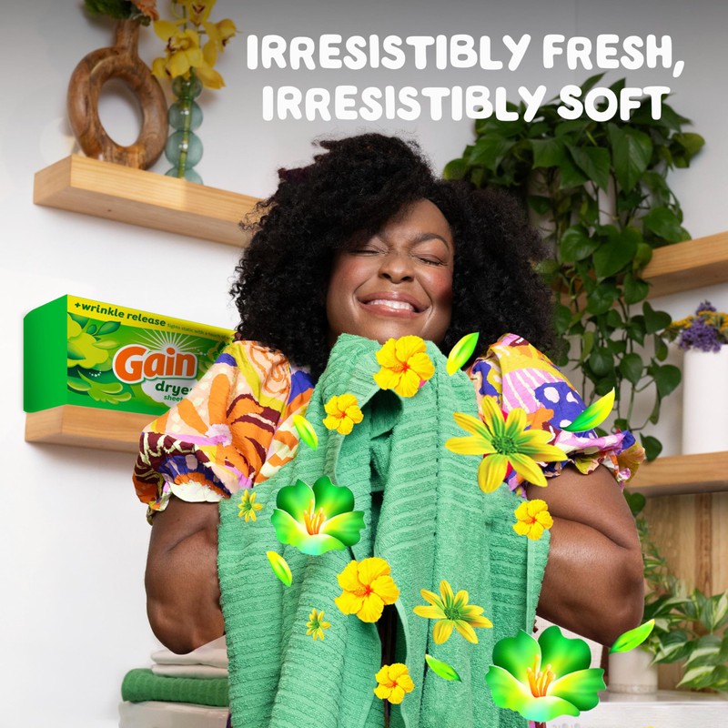 Gain dryer sheets Plus Wrinkle Release, Original Scent, 240 Count,