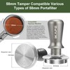 IKAPE 58.5mm Espresso Tamper, Premium Barista Coffee Tamper with Calibrated