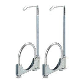 higehio 3 Inch Exhaust Clamp with Muffler Hanger Fits for 3'' Inch Car or Truck Exhaust Pipe,Exhaust System Hanger-2 Pack