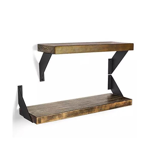 Branded 4 Heavy Duty Angle Shelf Brackets Floating Shelves Support