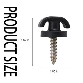 Lexziuo 4 PCS Cargo Net Screw Hooks - Universal Car Trunk Net Hook Kit for Trucks, SUVs & Sedans, Heavy-Duty Luggage Hardware with Mounting Screws for Storage Organization