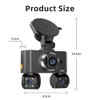 4K Quad Dash Cam - Built-in GPS & WiFi -