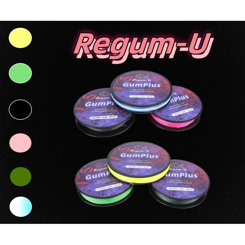GumPlus 8X Stealth Braided Fishing Line 150 Yards / 12