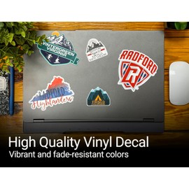 Auburn Maine 5 x 2.5-Inch Vinyl Decal Sticker Retro Design