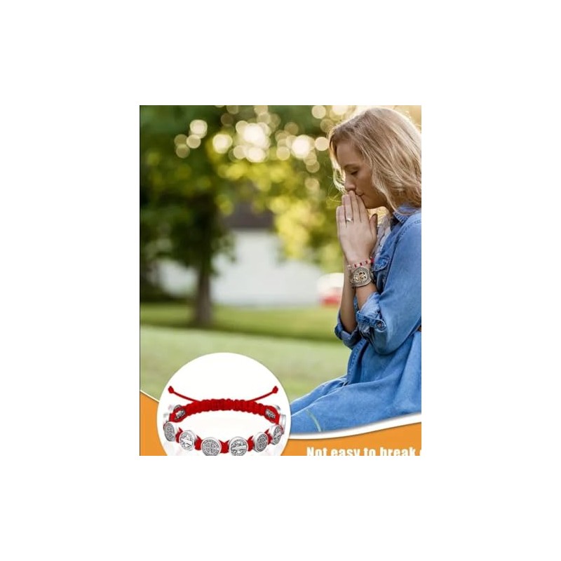 San Benito Pulsera Protección contra De Malas Vibras Energias Negativas