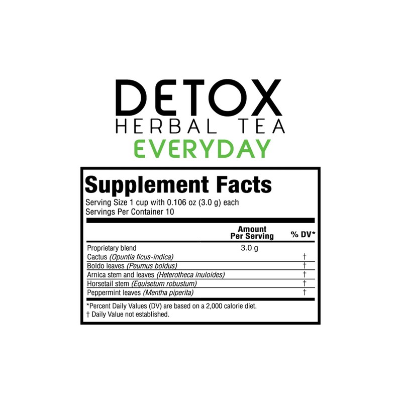 greenside Detox Herbal Tea Single Serve Cups for Everyday -
