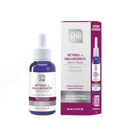 Pili Liposomal Retinol Serum for Face with Hyaluronic Acid. Firming & Wrinkle Reduction, Rejuvenating Face & Neck Anti-Aging Serum, Collagen Boosting, Moisturizing for Mature Skin. 1fl. oz