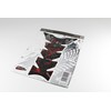 BIKE-label Tank Pad 3D Skull Black Red Compatible with Honda