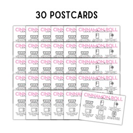 Cinnamon Roll Care Instruction Storage Cards | 30 pk 4x6” Bakery Customer Sourdough Bread Loyalty Baker Business Dessert Contracts Forms