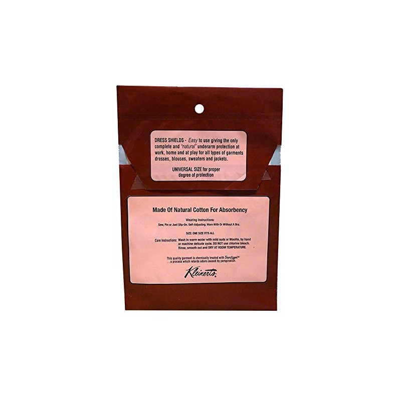 Kleinert's Sew In Dress Shields for Regular Sleeves Cotton- Beige