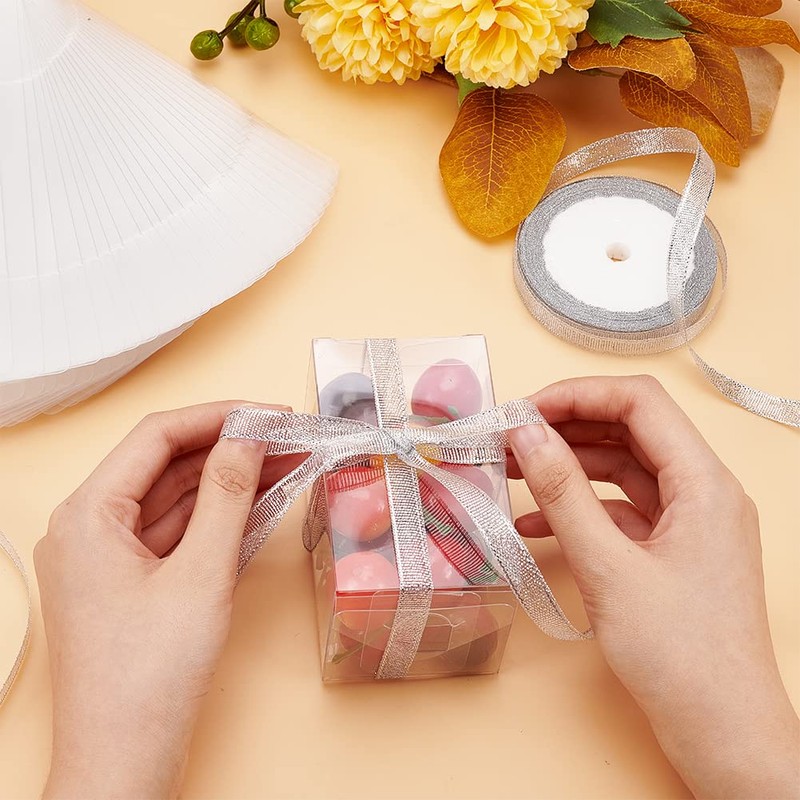 BENECREAT 30 Pcs PVC Transparent Plastic Case, 2.4 x 2.4