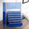 P.I.T. Portable Five-Drawer Steel Tool Box, Blue Hand Carry Tool