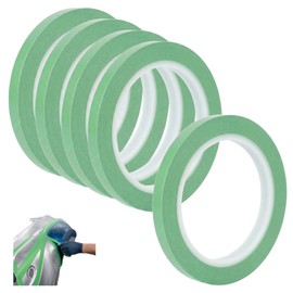 Chandini PVC Masking Tape for Automotive Painting, Heat Resistant, Solvent Resistant, Line Drawing, Set of 5 Rolls, Width 0.2 inches (5 mm) x Length 99.1 ft (33 m)