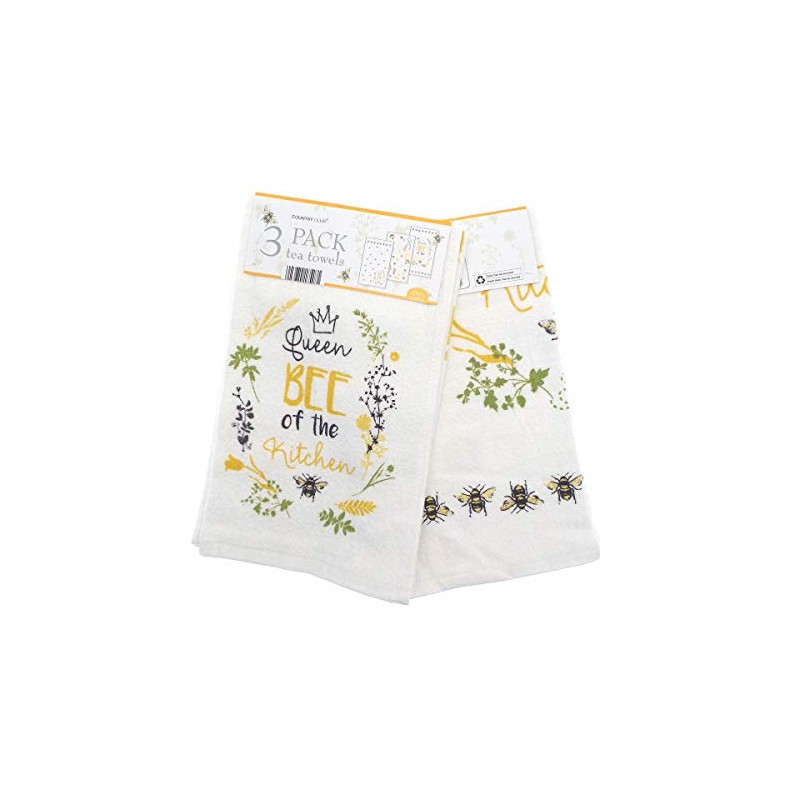 COUNTRY CLUB 100% Cotton Pack of 3 Queen Bee of