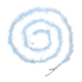 PATIKIL 6.6 Ft Feather Boas, 1 Pcs Feather for DIY Craft Sewing Trim Home Wedding Holiday Home Decor Graduation Party Christmas, Light Blue