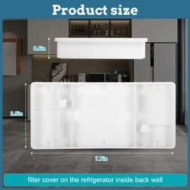 MCR66849208, MCR66849219 Filter Cover Decor Compatible With lg Refrigerators LMRS28596D, LMRS28596S, LMRS28626D etc, Replace No. 4957379, AP6892370, PS12085698, ACW75477501 etc, 1-Year Warranty