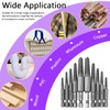 HaoTrade 10 Pieces Broken Screw Extractor Drill Bits, Damaged Screw