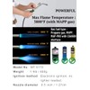 CAMPINGMOON Propane Torch w/ 4.6Ft Hose & Hook CGA600 Interface