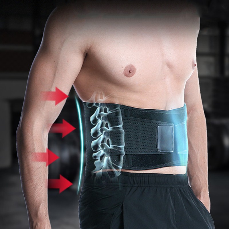 Breathable Nylon Lumbar Lower Back Waist Protection Belt Brace for
