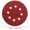 YoiYee 40 Grit Sanding Discs, 125mm/5-Inch with 8 Holes -
