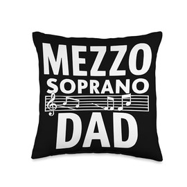 Mezzo Soprano Singer Vocal Vocalist Voice Singing Choir Throw Pillow