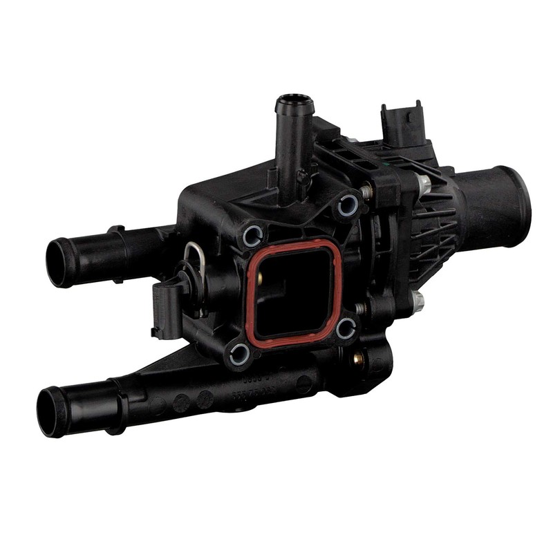 febi bilstein Thermostat Housing with Sensor, Temperature Switch and Gasket,