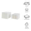 Almohadillas de Algodón Miniso Blancas Doble Cara 400 Piezas Suaves