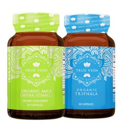 True Veda True Veda Digestion Bundle USDA Organic | Multi-Award-Winning | Organic Amla with Vitamin C | Organic Triphala Capsules