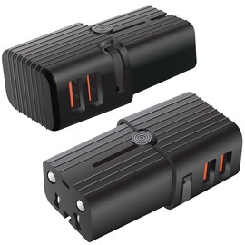 Dual Universal USB Adapter Works for Bose SoundLink Color Speaker for Worldwide Power and Travel Between US/EU/CN/AUS/NZ/UK