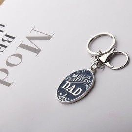 Father Dad Christmas Birthday Gifts for Daddy Dad I Love You Gifts for Papa Dad Retirement Gifts for Men Senior Dad Valentines Day Gifts for Dada Daddy Worlds Greatest Dad Keychain from Daughter Son