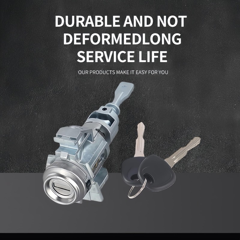Left Driver Door Lock Cylinder 2 Keys, Compatible with 2014-2018