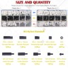 Hilitchi 360pcs M2 M3 M4 Male Female Nylon Hex Spacer