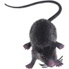Realistic Black Plastic Halloween Rat, Spooky Prank Prop, Lifelike Mouse