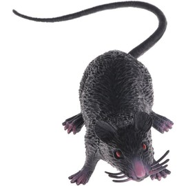 Realistic Black Plastic Halloween Rat, Spooky Prank Prop, Lifelike Mouse Figure for Party Decorations and Haunted House