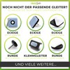 GLEITGUT 4 x Teflon gliders for screwing in square shape