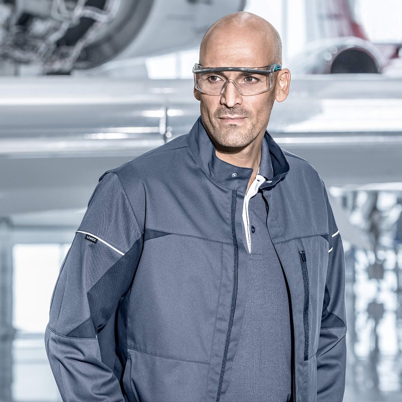 Uvex Safety Glasses Frame Glasses 9164 Astrospec 2.0 – Anthracite/Blue