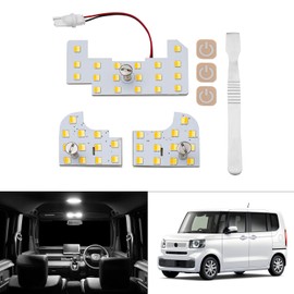 Mixsuper Honda New Model nbox JF5 JF6 LED Room Lamp, 5 Levels of Light Adjustment, Tri-Color Adjustment, Daylight, White, 6500K, Warm White, 4300K, Yellow, 3000K, Custom Designed for Vehicles,