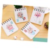 Operitacx 8pcs Escritorios Portable Notepad Floral Notebook Mini Ruled Lined
