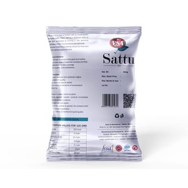 VSA Roasted Gram Flour Sattu (Barley Flour) Natural, No Colors,Indian Origin All natural - 500 gm